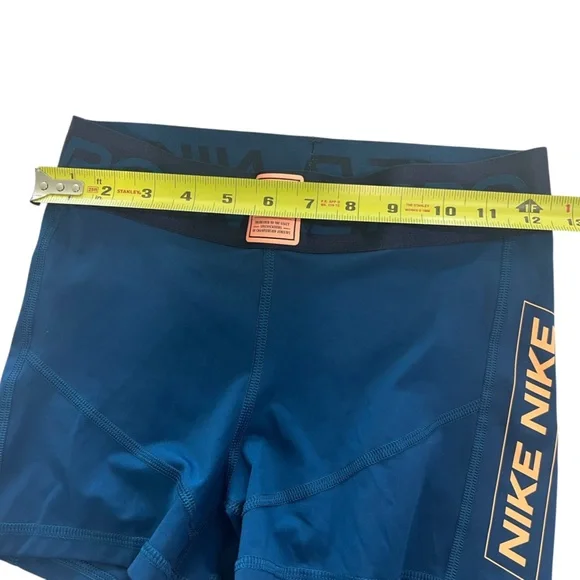 NWOT Nike Pro Dri Fit 3” Athletic Running shorts navy blue orange small - Picture 14 of 15